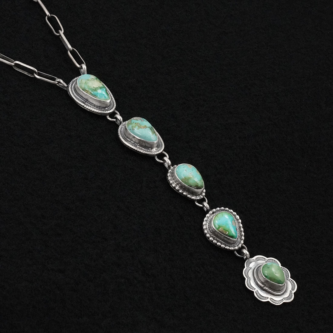 Bobby Johnson Turquoise & Sterling Silver Necklace