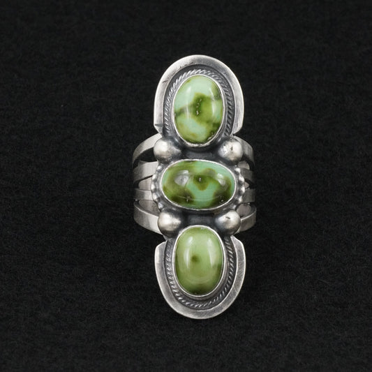 Kathleen Livingston Turquoise & Sterling Silver Ring Size 8.5