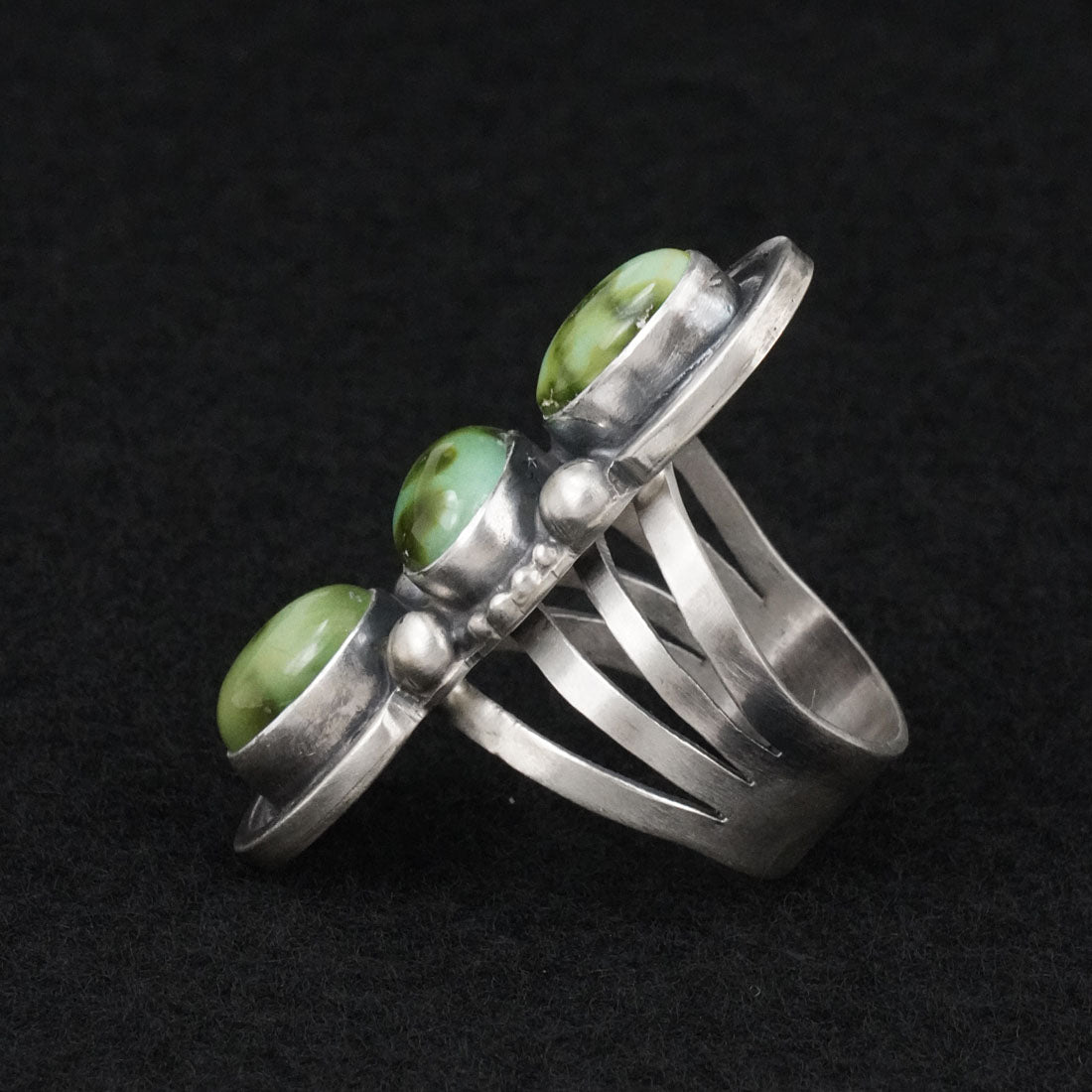 Kathleen Livingston Turquoise & Sterling Silver Ring Size 8.5