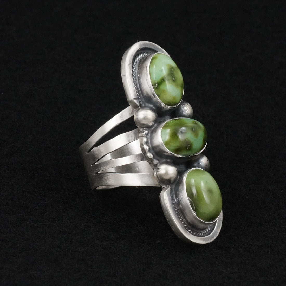 Kathleen Livingston Turquoise & Sterling Silver Ring Size 8.5