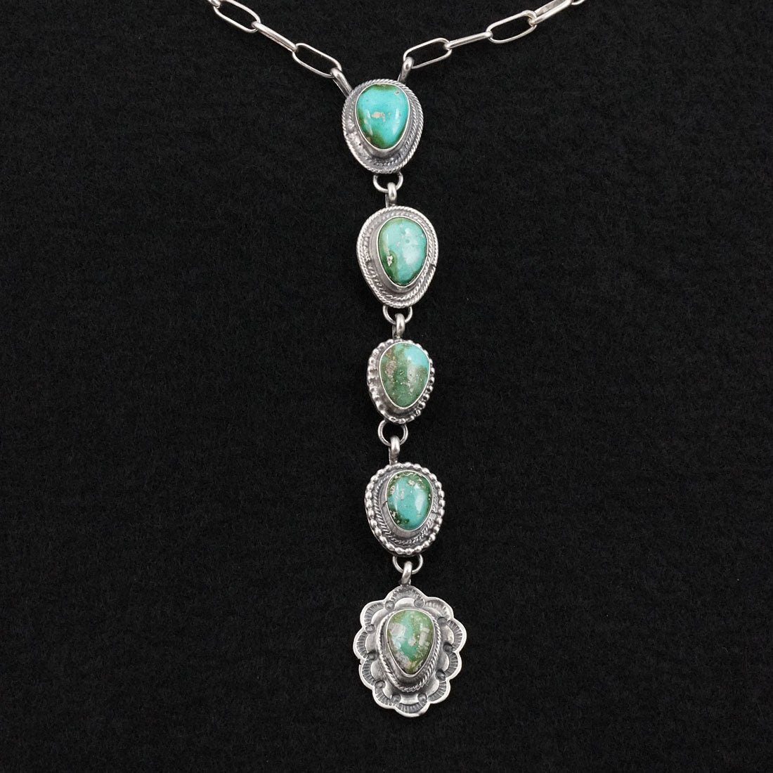 Bobby Johnson Turquoise & Sterling Silver Necklace