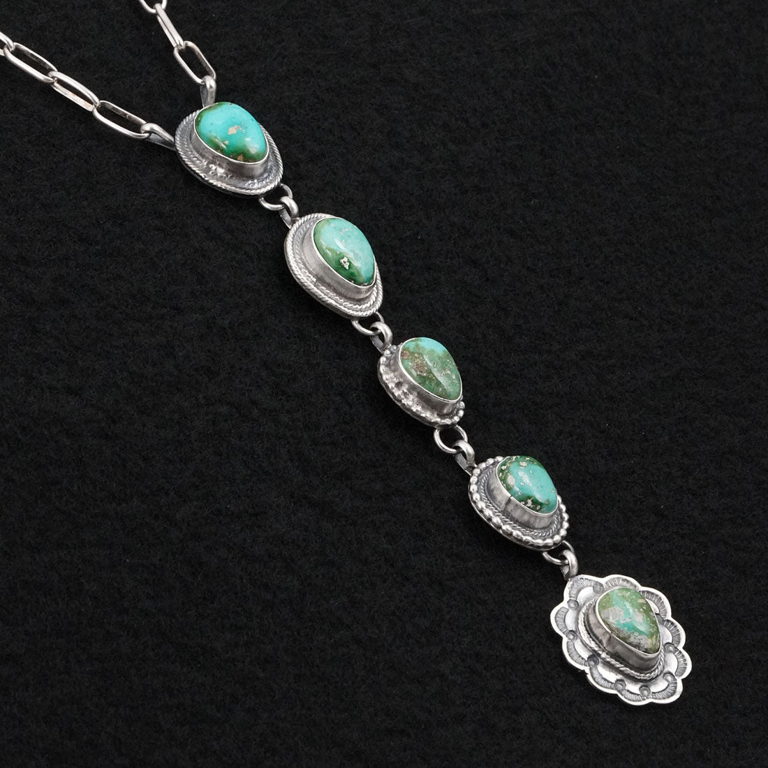 Bobby Johnson Turquoise & Sterling Silver Necklace