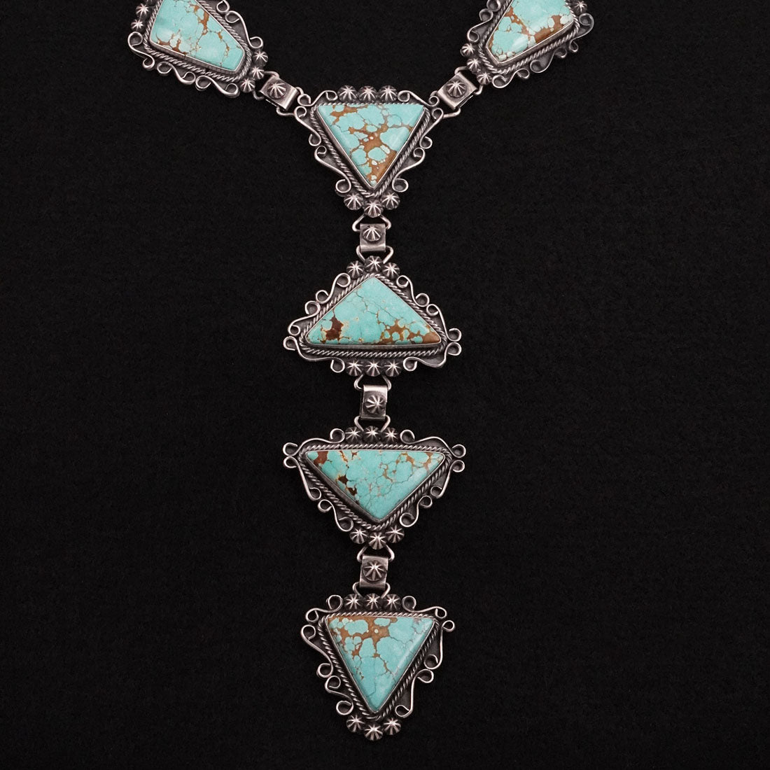 Paul Livingston Turquoise & Sterling Silver Necklace Set