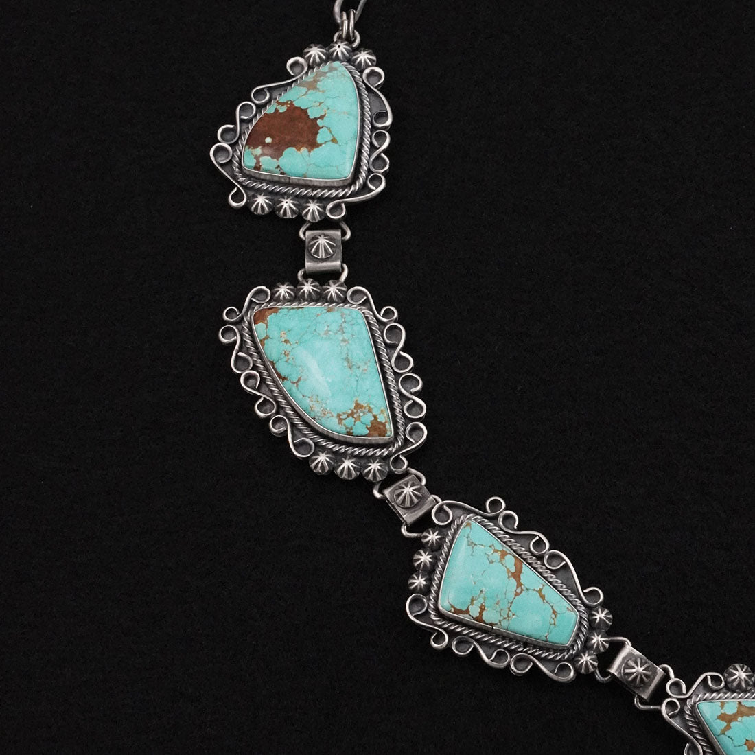Paul Livingston Turquoise & Sterling Silver Necklace Set