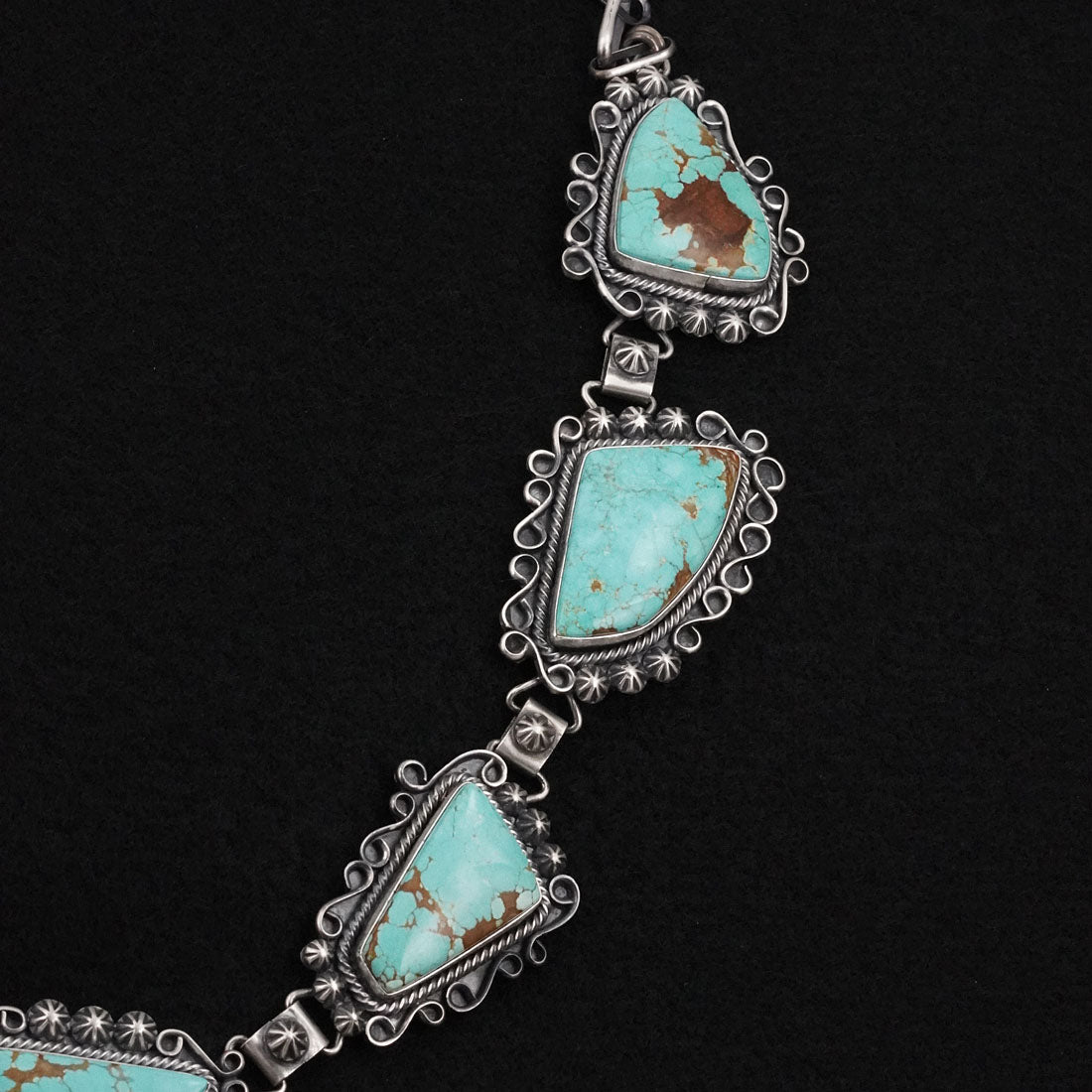 Paul Livingston Turquoise & Sterling Silver Necklace Set