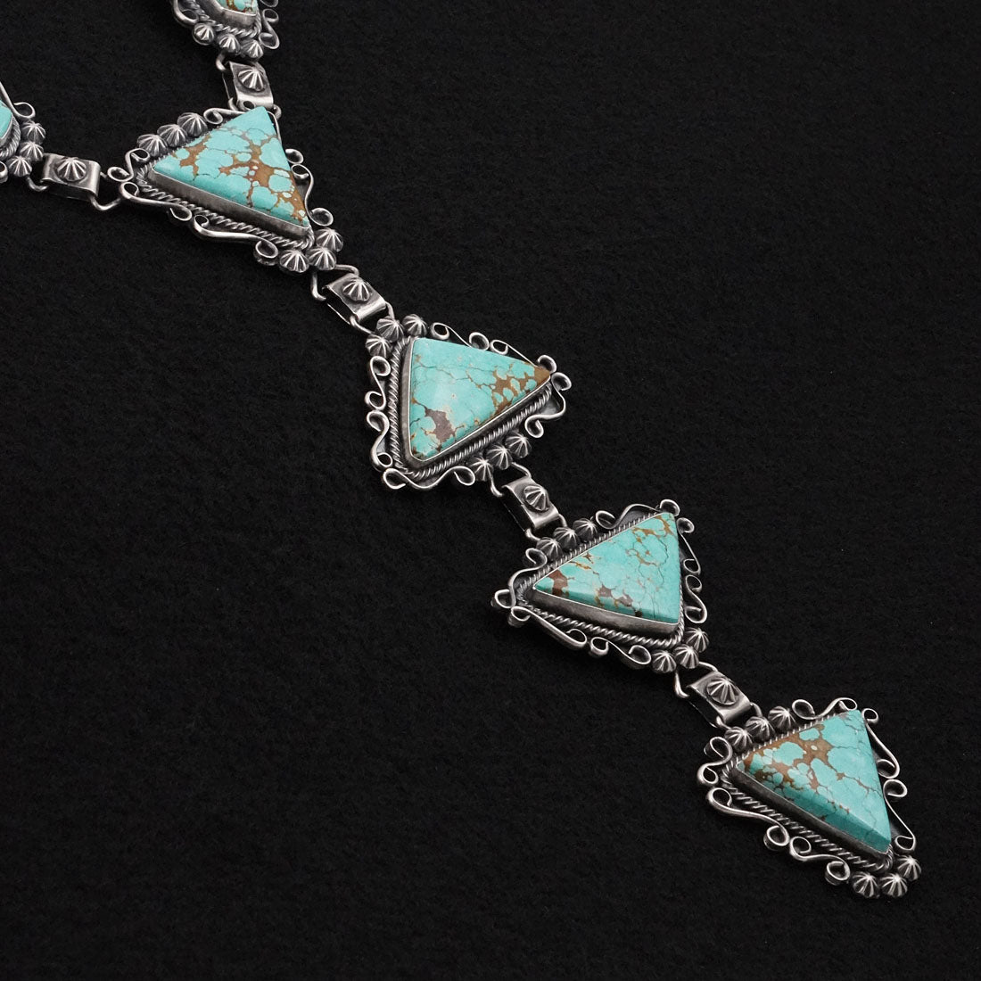 Paul Livingston Turquoise & Sterling Silver Necklace Set