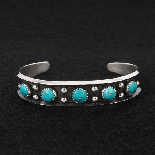Paul Largo Turquoise & Sterling Silver Bracelet