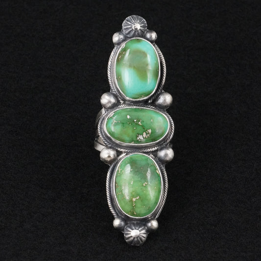 Kathleen Livingston Turquoise & Sterling Silver Ring Size 8.5