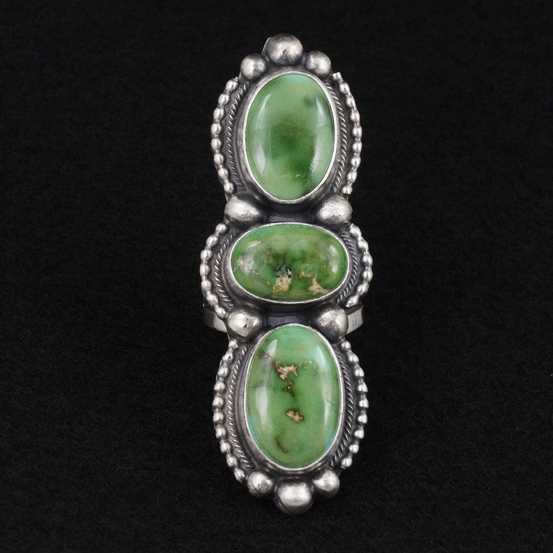 Kathleen Livingston Turquoise & Sterling Silver Ring Size 6.5
