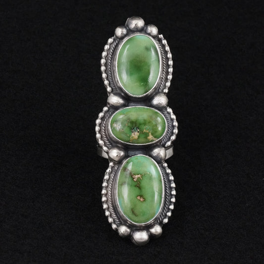 Kathleen Livingston Turquoise & Sterling Silver Ring Size 6.5