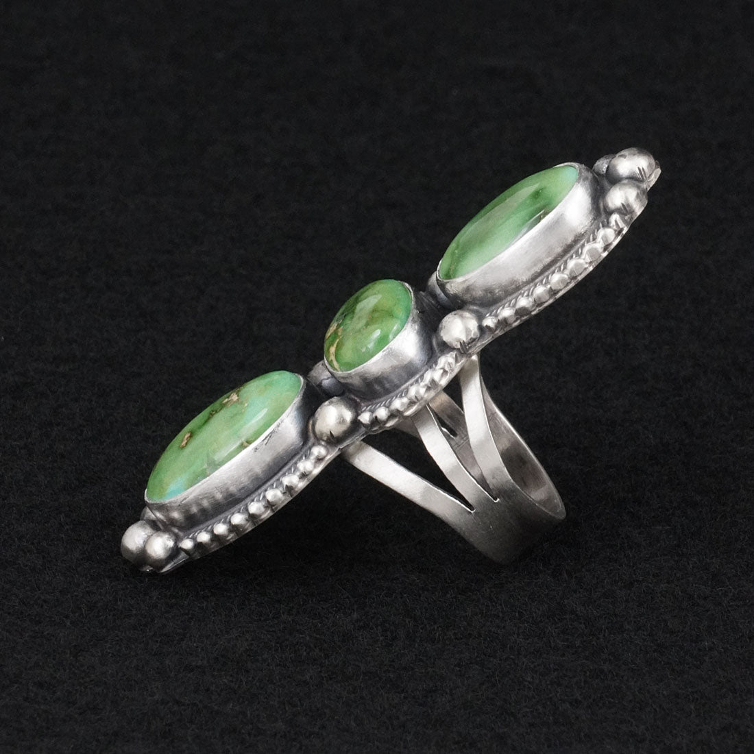 Kathleen Livingston Turquoise & Sterling Silver Ring Size 6.5