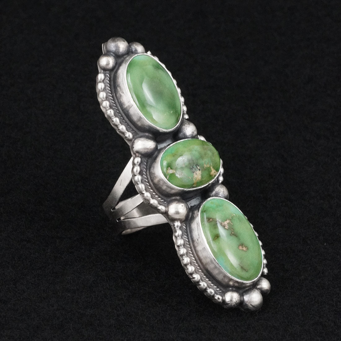 Kathleen Livingston Turquoise & Sterling Silver Ring Size 6.5