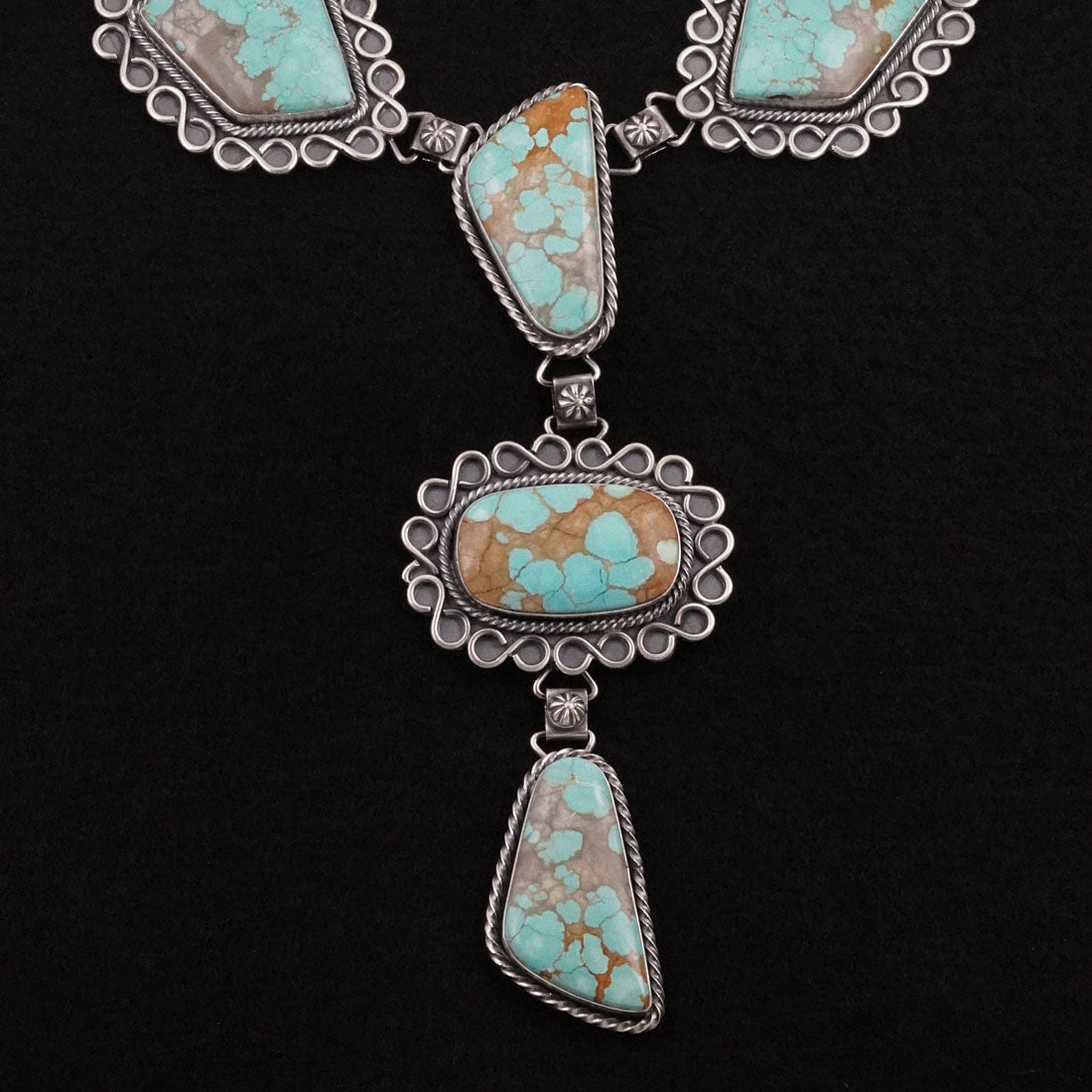 Paul Livingston Turquoise & Sterling Silver Necklace Set