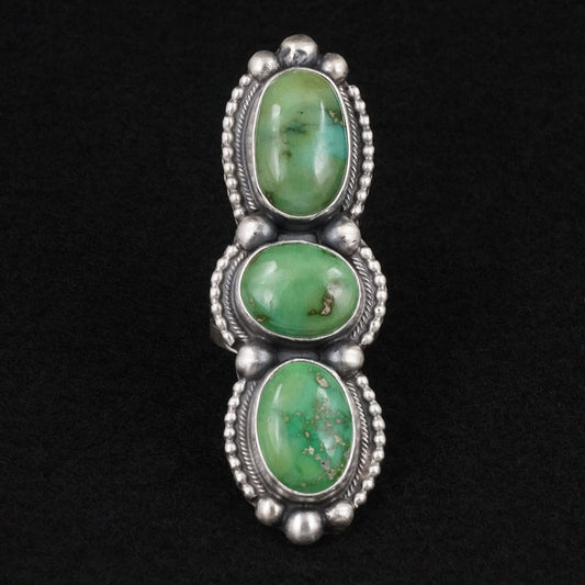 Kathleen Livingston Turquoise & Sterling Silver Ring Size 6.5