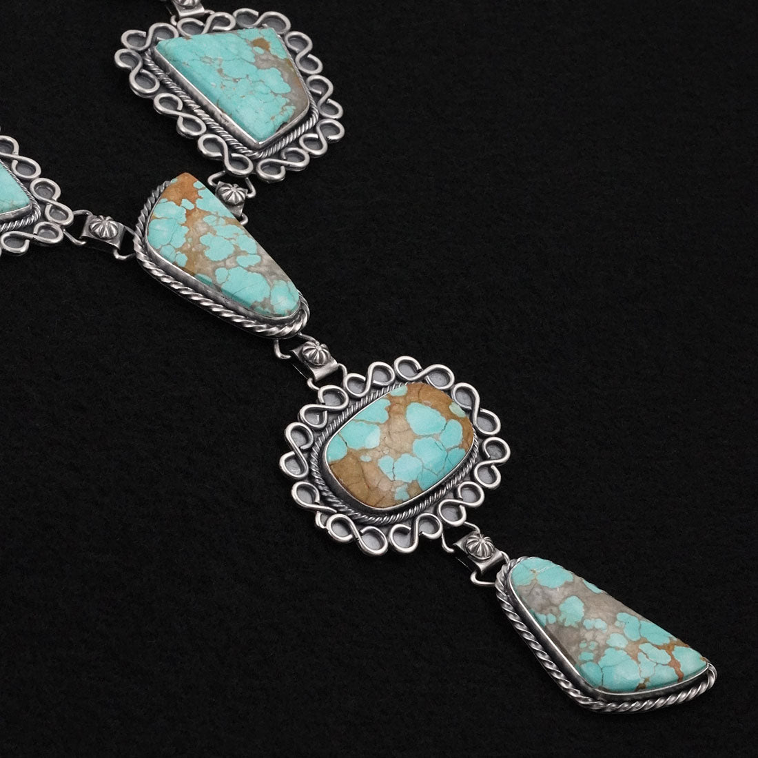 Paul Livingston Turquoise & Sterling Silver Necklace Set