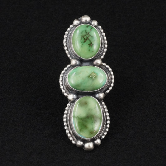 Kathleen Livingston Turquoise & Sterling Silver Ring Size 7.5