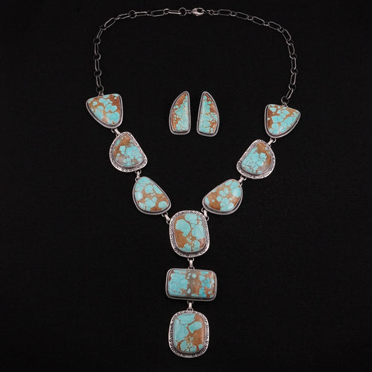 Paul Livingston Turquoise & Sterling Silver Necklace Set