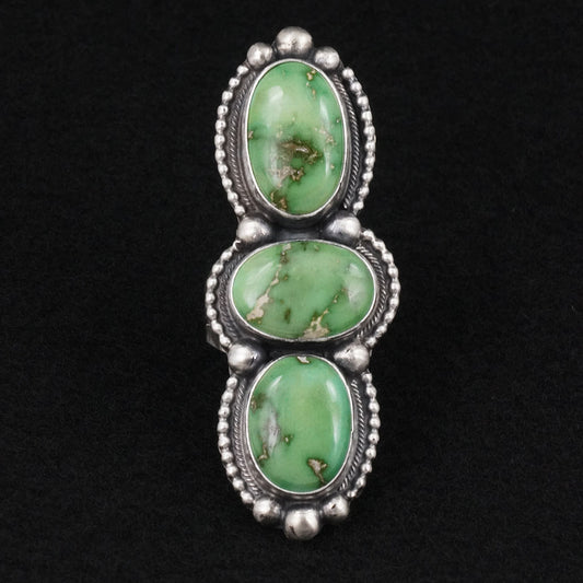 Kathleen Livingston Turquoise & Sterling Silver Ring Size 8.5