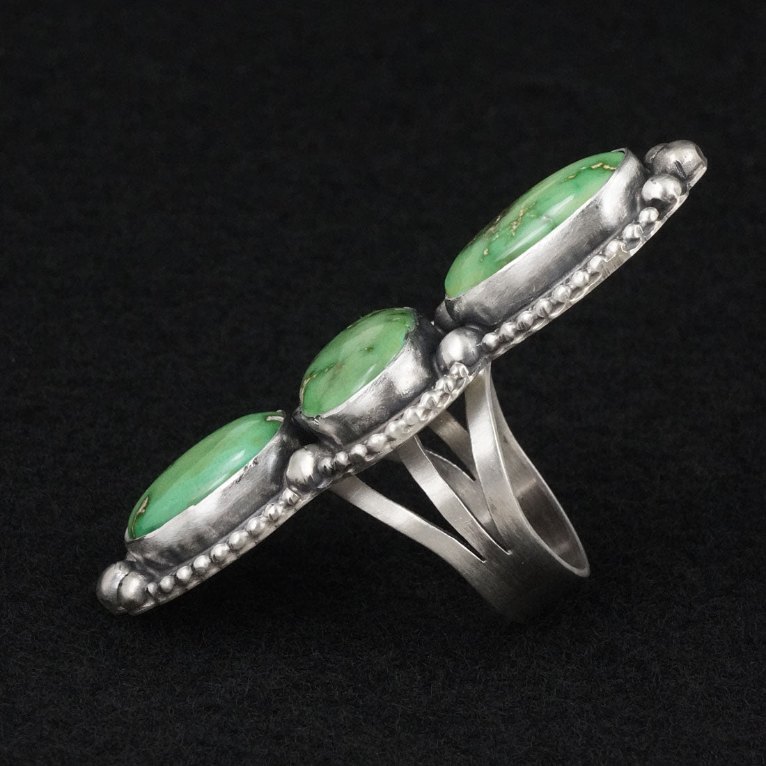 Kathleen Livingston Turquoise & Sterling Silver Ring Size 8.5