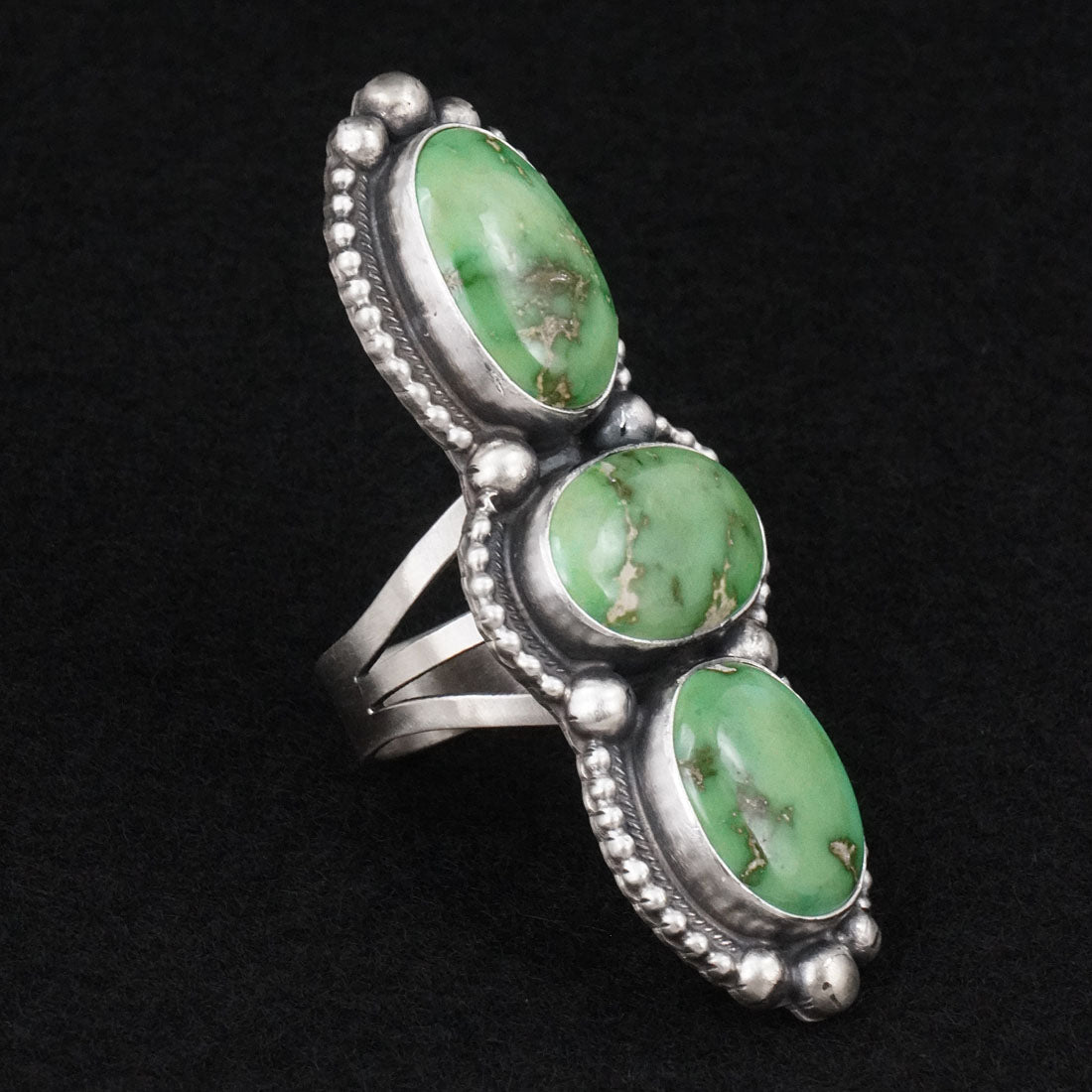Kathleen Livingston Turquoise & Sterling Silver Ring Size 8.5