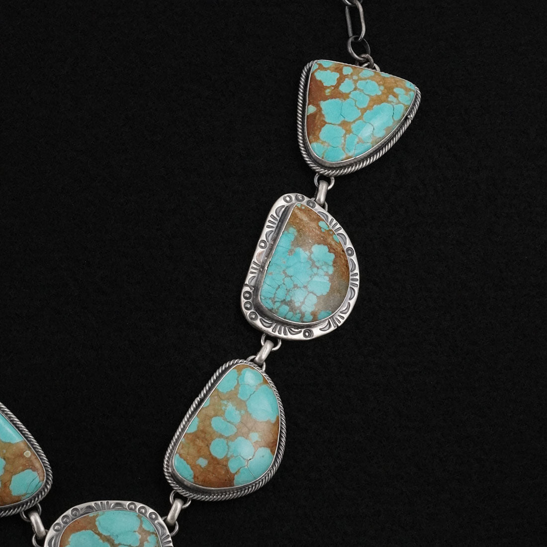 Paul Livingston Turquoise & Sterling Silver Necklace Set