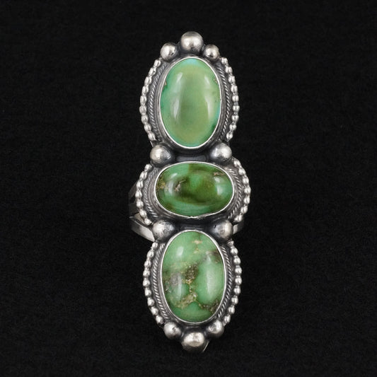 Kathleen Livingston Turquoise & Sterling Silver Ring Size 8.5