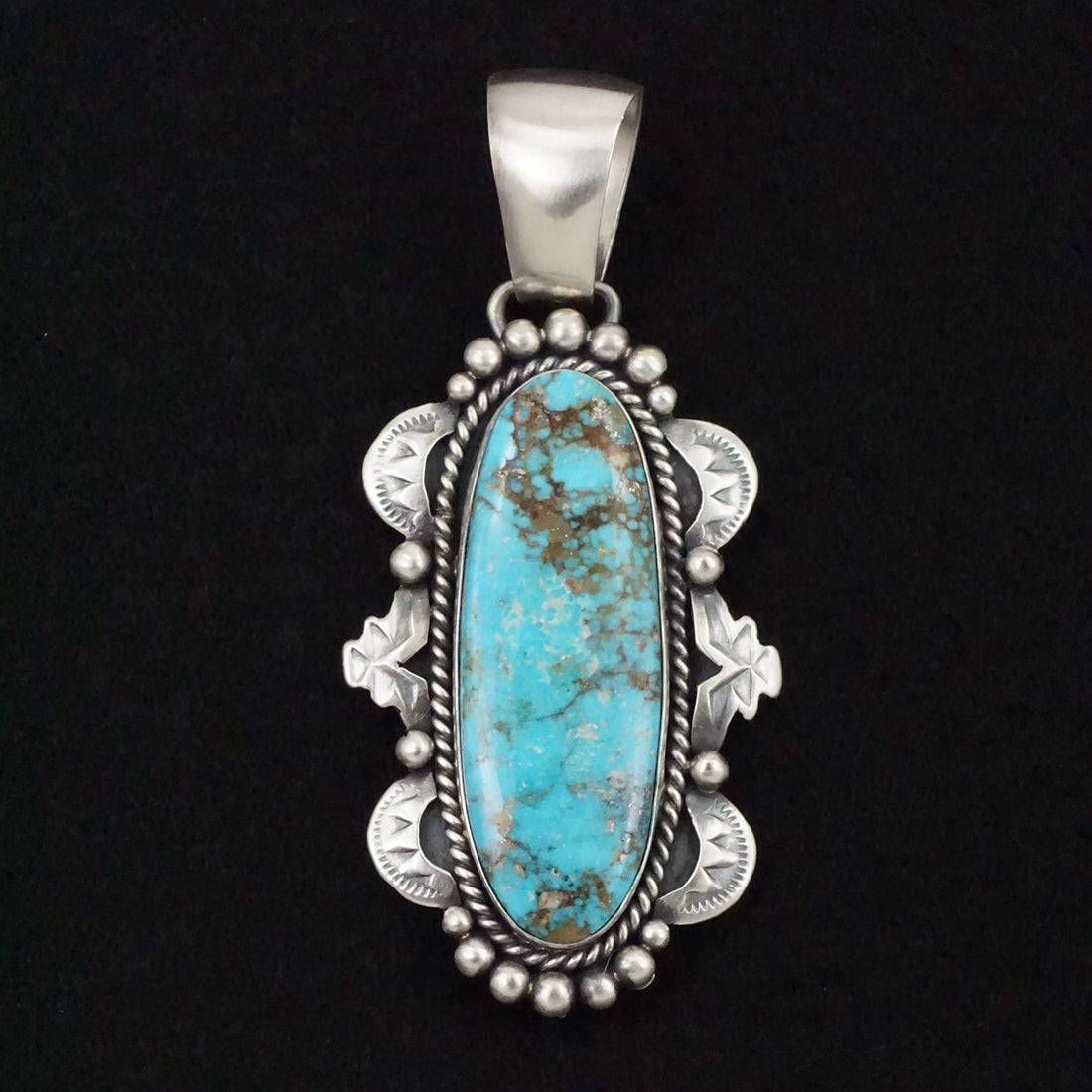 Paul Livingston Turquoise & Sterling Silver Pendant