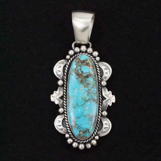 Paul Livingston Turquoise & Sterling Silver Pendant