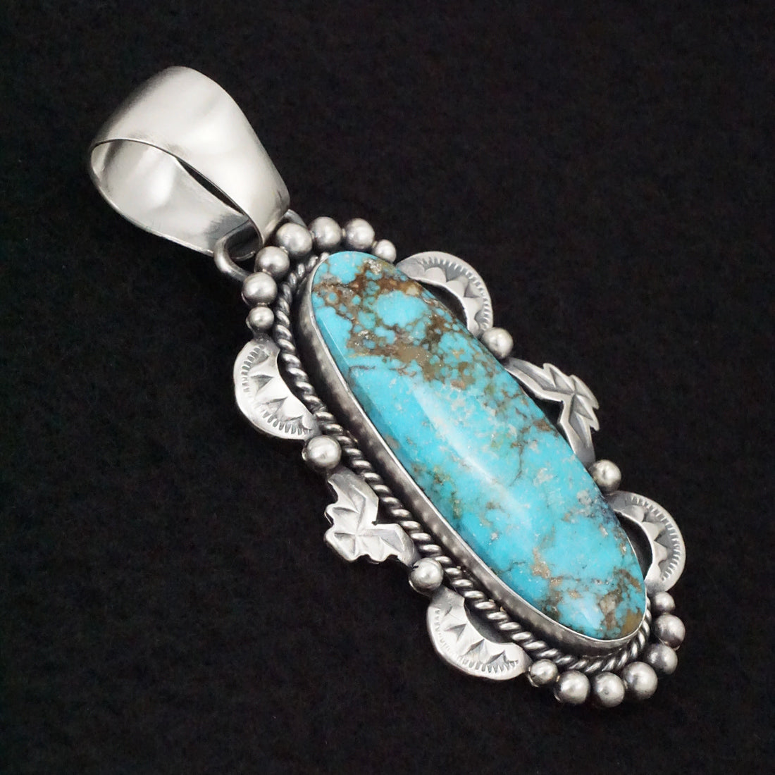 Paul Livingston Turquoise & Sterling Silver Pendant