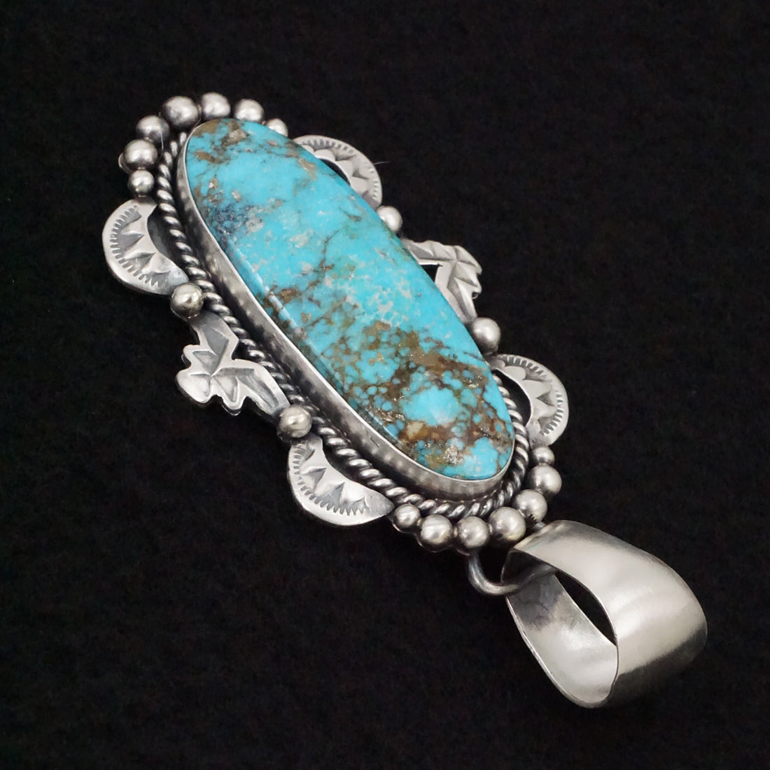 Paul Livingston Turquoise & Sterling Silver Pendant