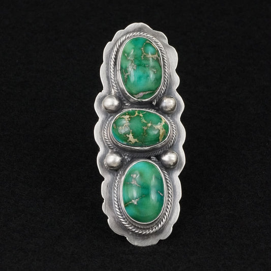 Kathleen Livingston Turquoise & Sterling Silver Ring Size 7