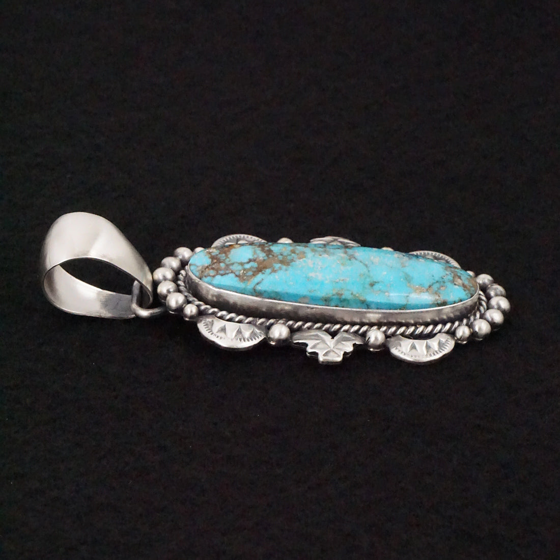 Paul Livingston Turquoise & Sterling Silver Pendant