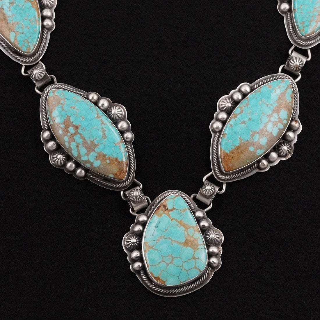 Kathleen Livingston Turquoise & Sterling Silver Necklace Set