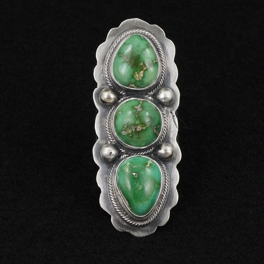 Kathleen Livingston Turquoise & Sterling Silver Ring Size 8