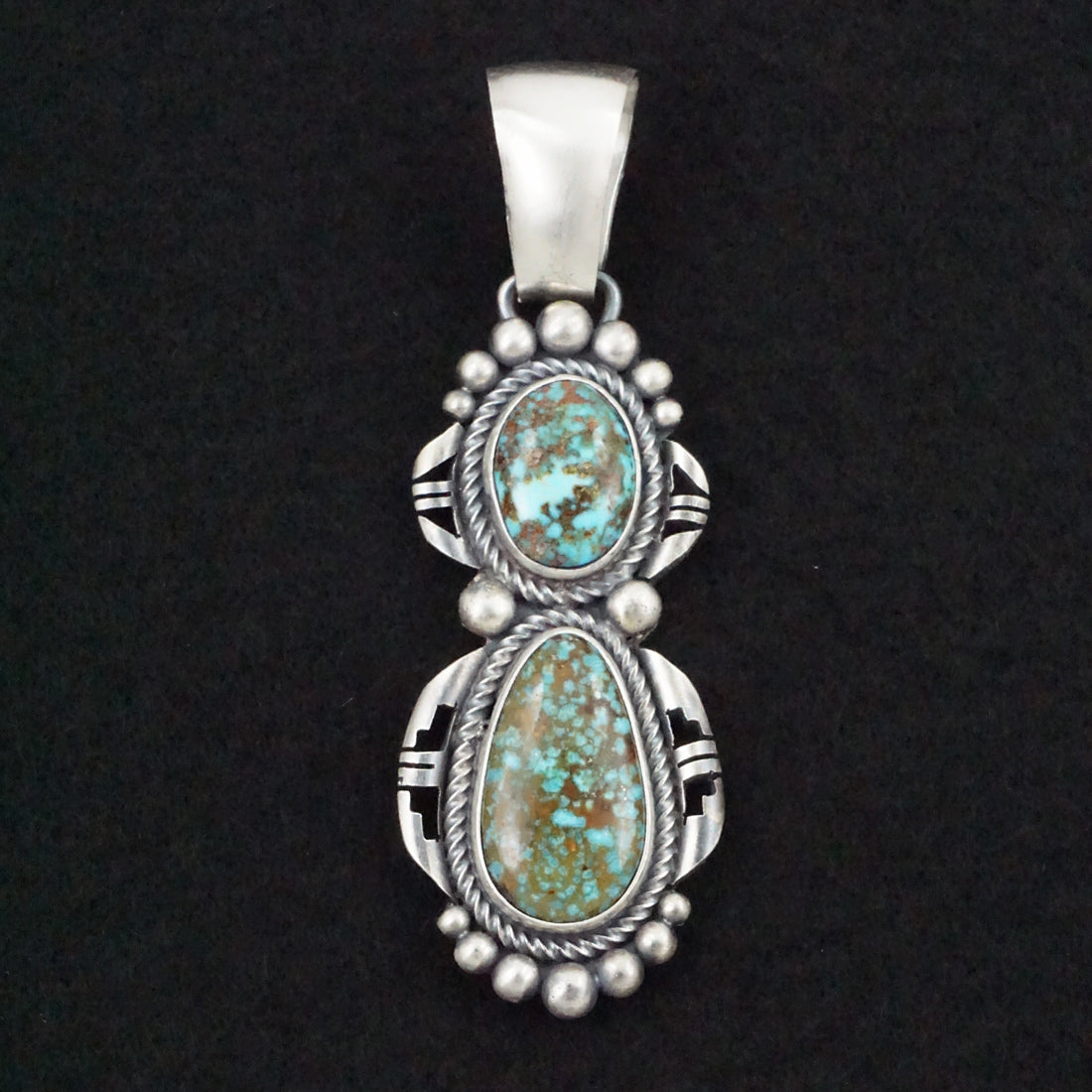 Paul Livingston Turquoise & Sterling Silver Pendant