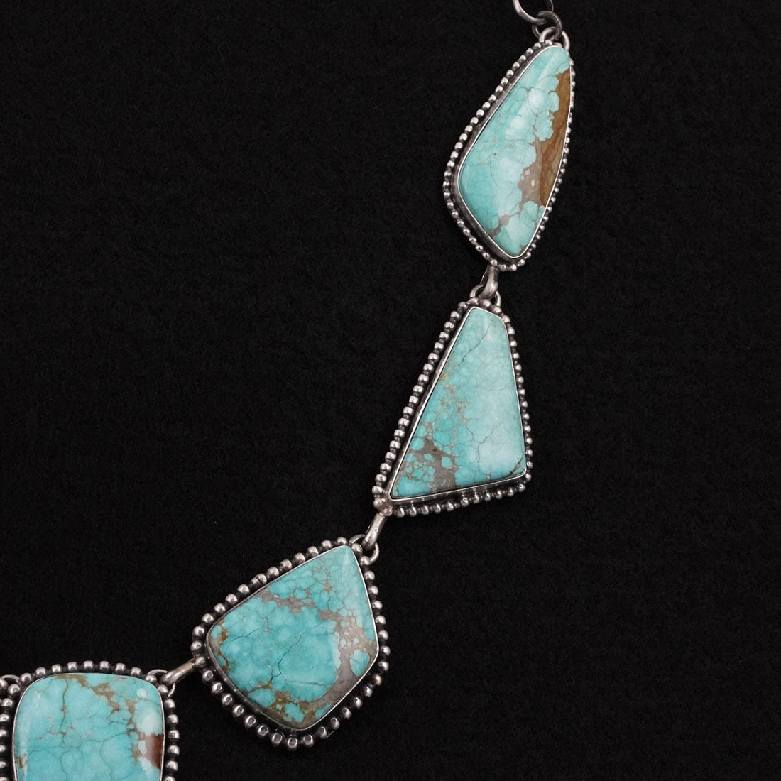 Paul Livingston Turquoise & Sterling Silver Necklace Set
