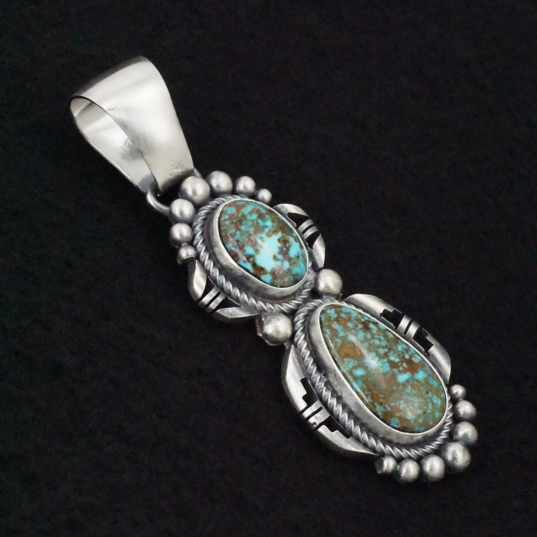 Paul Livingston Turquoise & Sterling Silver Pendant