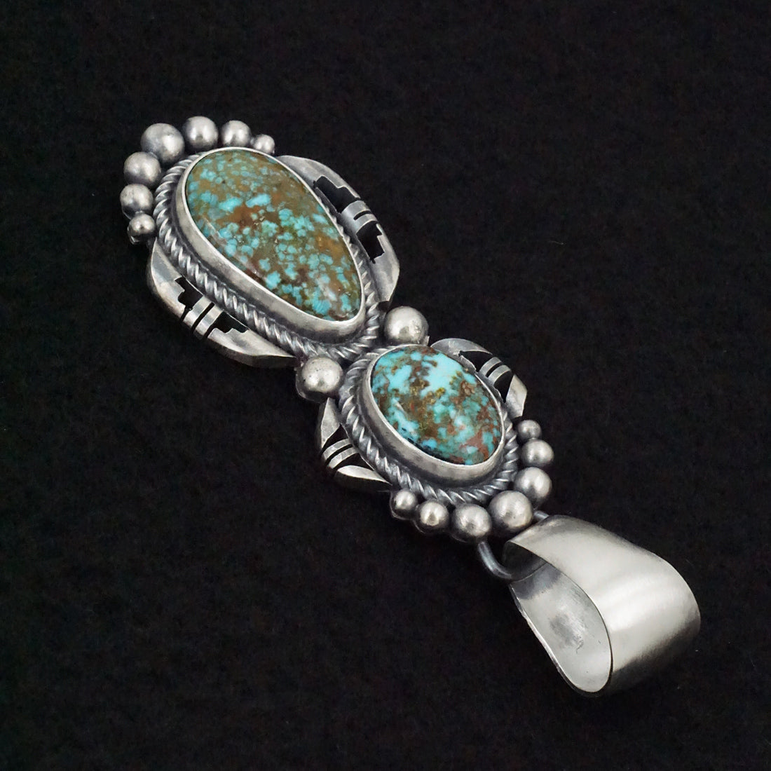 Paul Livingston Turquoise & Sterling Silver Pendant