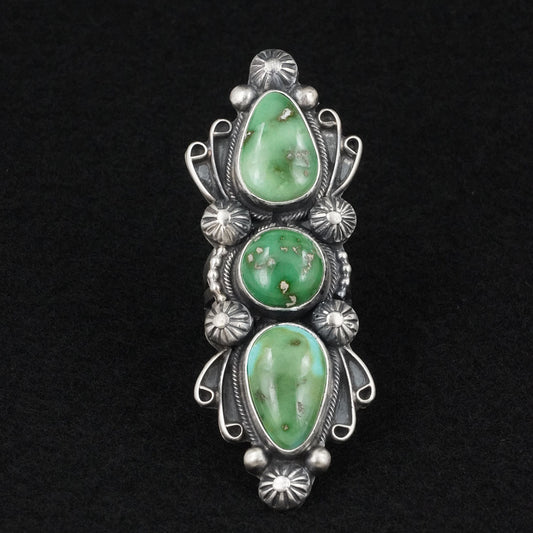 Kathleen Livingston Turquoise & Sterling Silver Ring Size 7