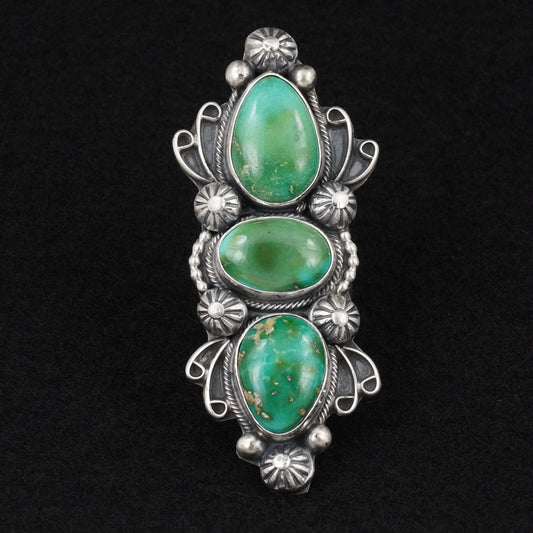Kathleen Livingston Turquoise & Sterling Silver Ring Size 8