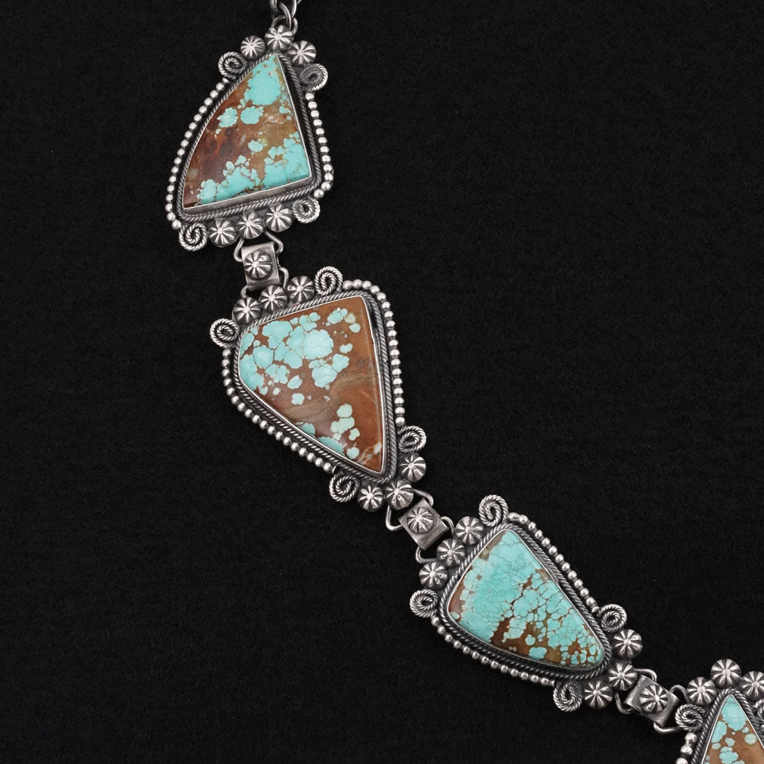 Paul Livingston Turquoise & Sterling Silver Necklace Set