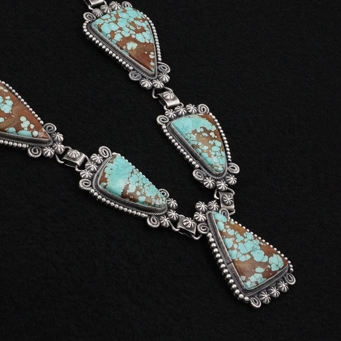 Paul Livingston Turquoise & Sterling Silver Necklace Set