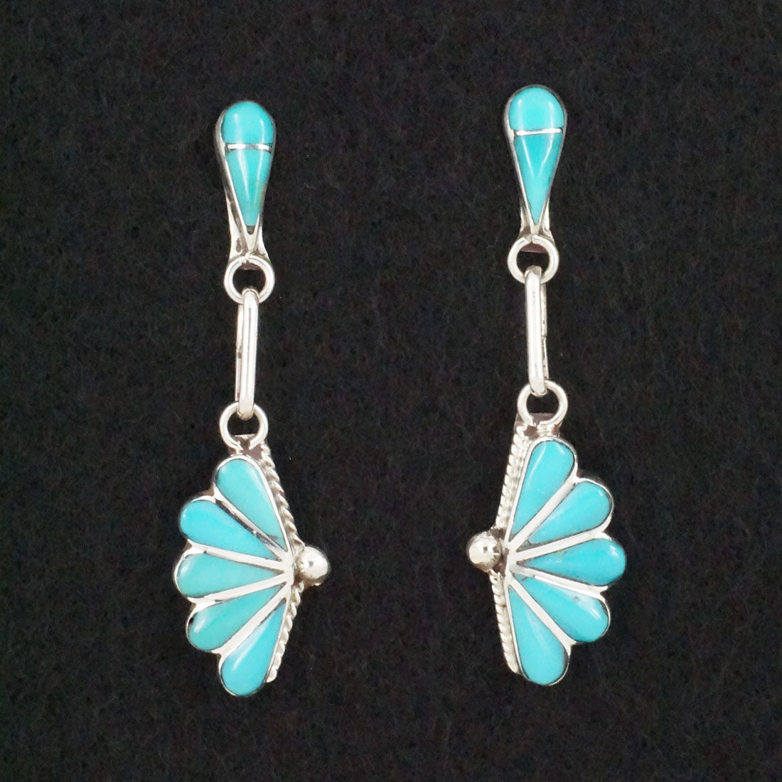 Velda Nastacio Turquoise & Sterling Silver Earrings