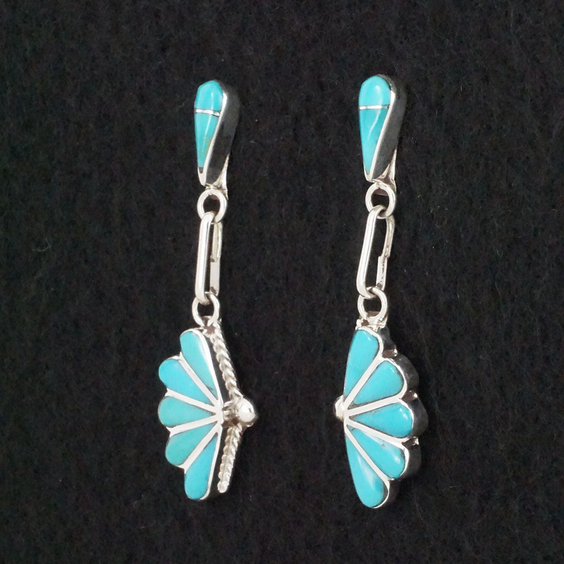 Velda Nastacio Turquoise & Sterling Silver Earrings