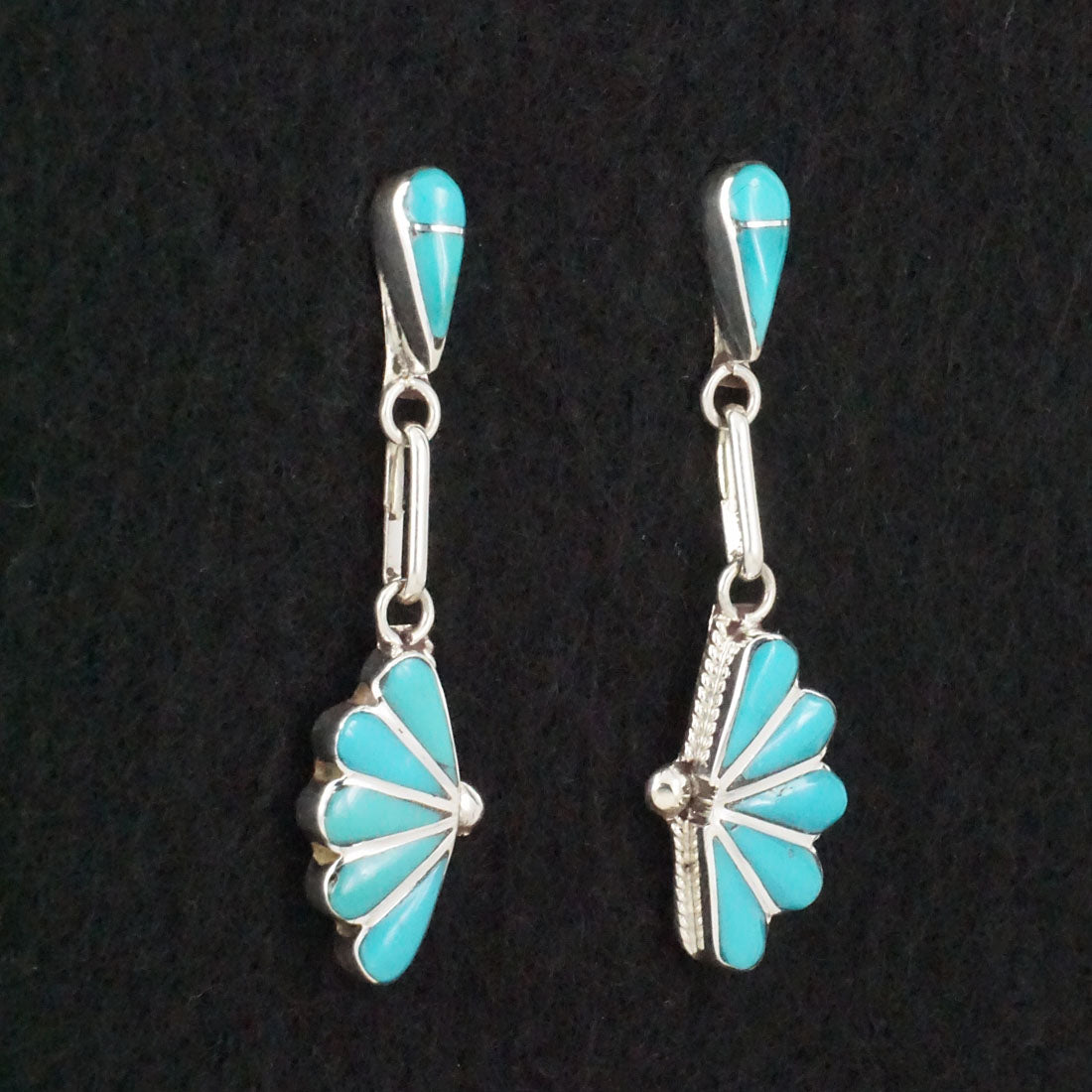 Velda Nastacio Turquoise & Sterling Silver Earrings