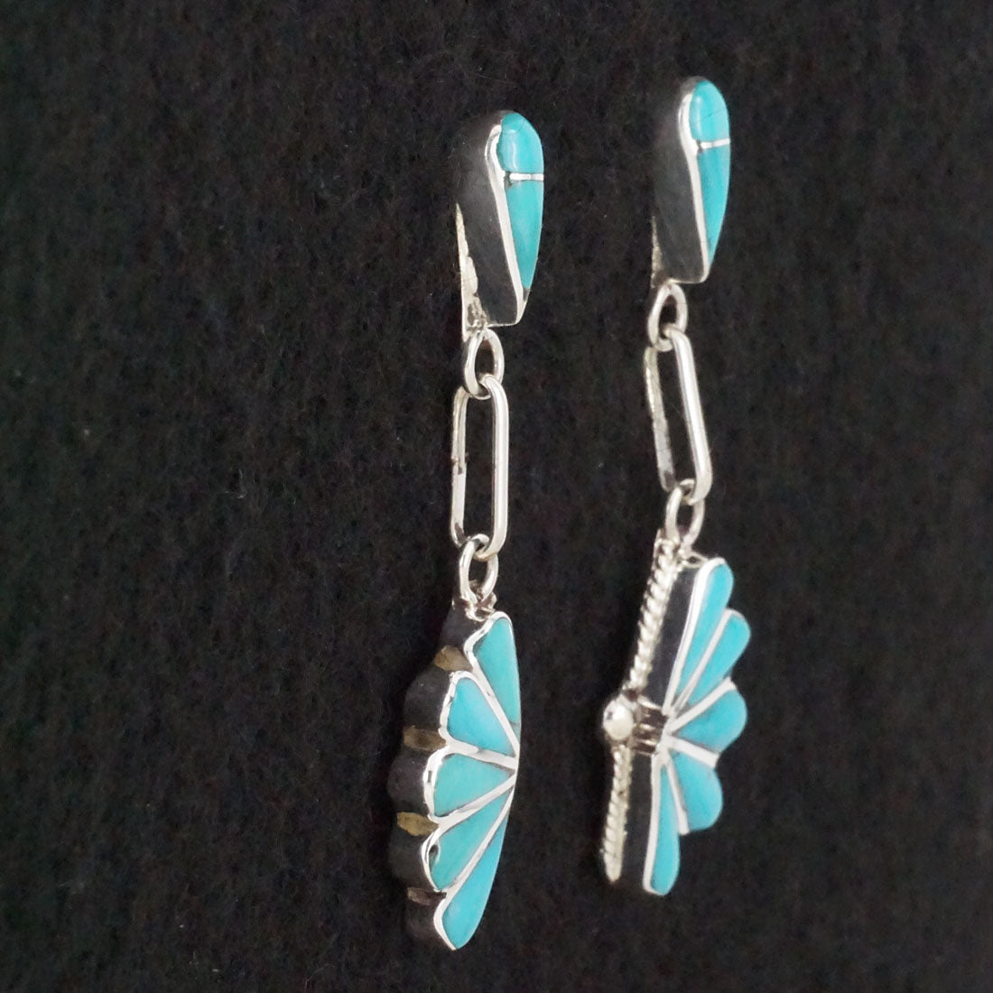 Velda Nastacio Turquoise & Sterling Silver Earrings