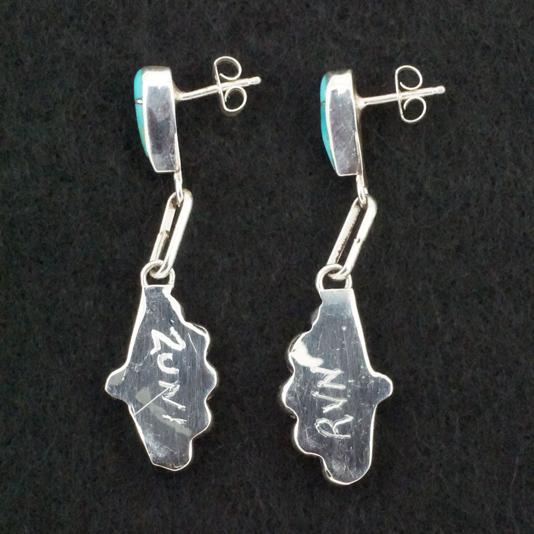 Velda Nastacio Turquoise & Sterling Silver Earrings