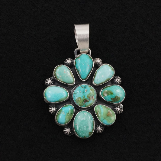 Bobby Johnson Turquoise & Sterling Silver Pendant