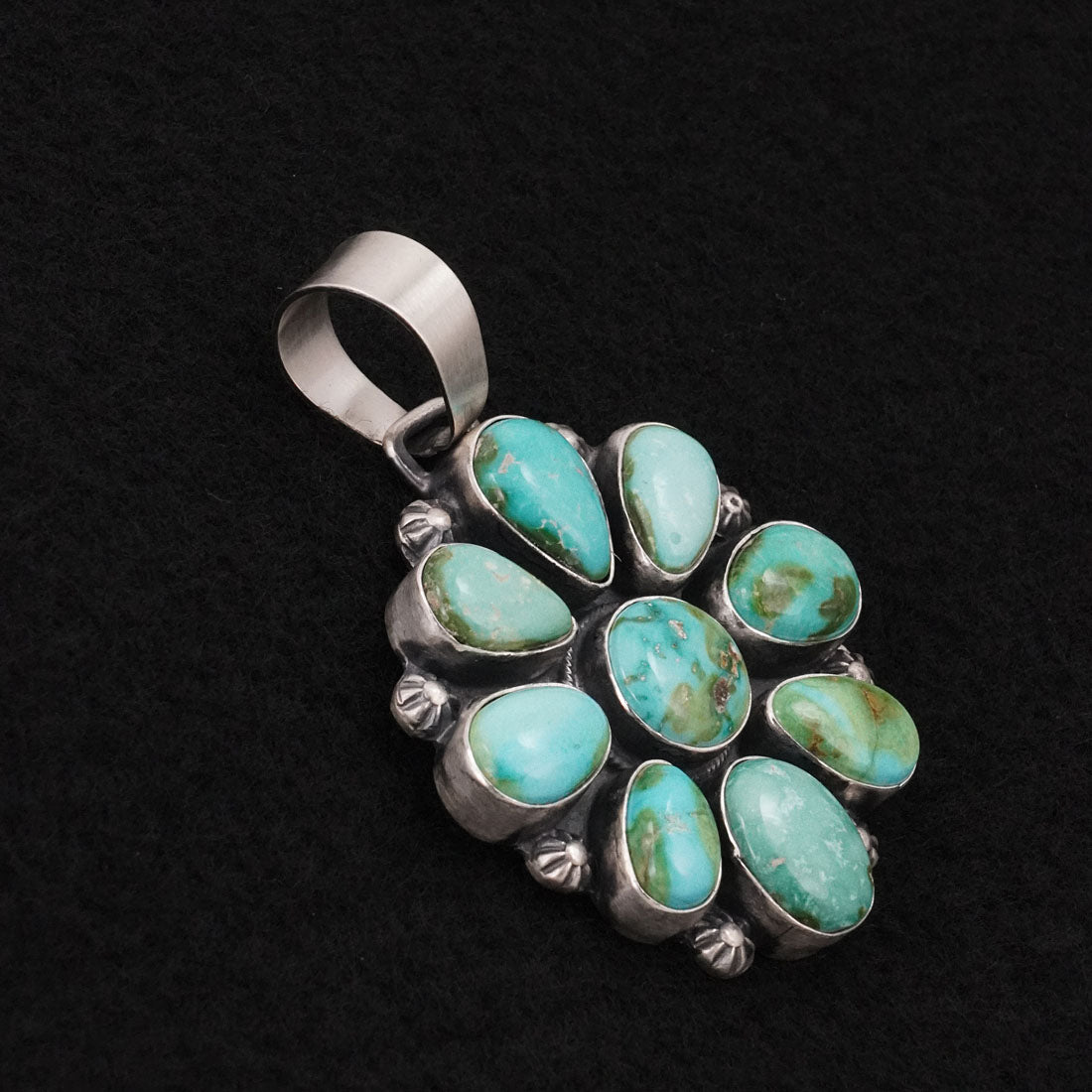 Bobby Johnson Turquoise & Sterling Silver Pendant