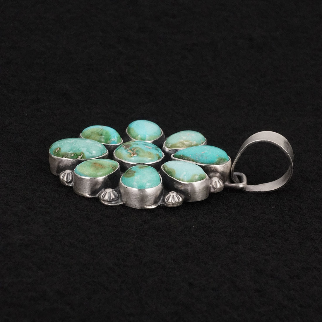 Bobby Johnson Turquoise & Sterling Silver Pendant